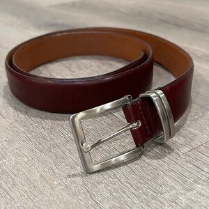 Men’s 36 Florsheim Genuine Italian Leather Made in Italy Brown Classic Belt